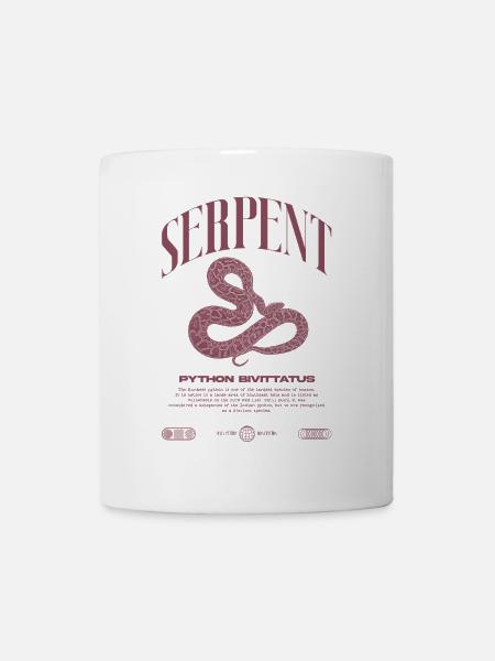 Burmesische Python Moderne Reptilienhalter Streetwear - Tasse - Weiß