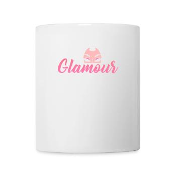 Glamour est mon deuxième prénom - Mug blanc - blanc - Devant