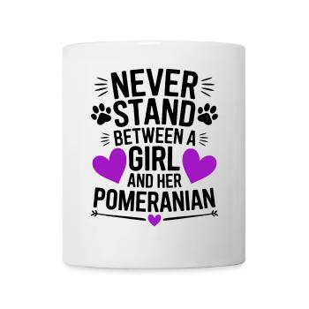 Pomeranian Spruch Hund Lustige Pomeranian Geschenk - Tasse - Weiß - Vorne