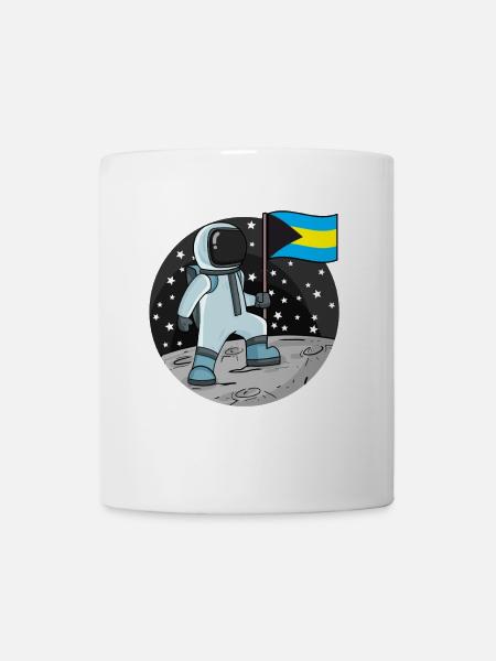 Astronaut Fahne Bahamas - Tasse - Weiß