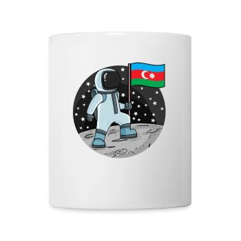 Astronaut Flag Azerbaijan - Mug - white - Front