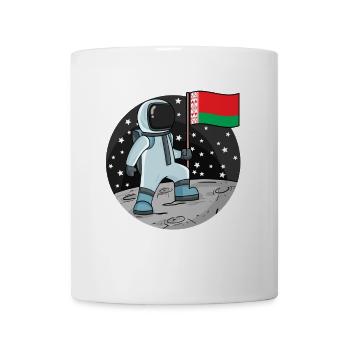 Astronaut Fahne Belarus - Tasse - Weiß - Vorne