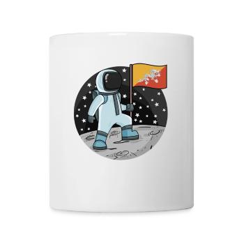 Astronaut Flag Bhutan - Mug - white - Front