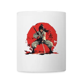 Conception de la Katana Swordswoman - Mug blanc - blanc - Devant