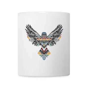 Tribal Hawk Boho Falke Vogel Bohemian Totem - Tasse - Weiß - Vorne