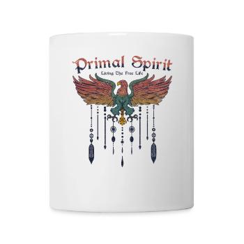 Primal Spirit Boho Aigle Oiseau Bohème Liberté - Mug blanc - blanc - Devant