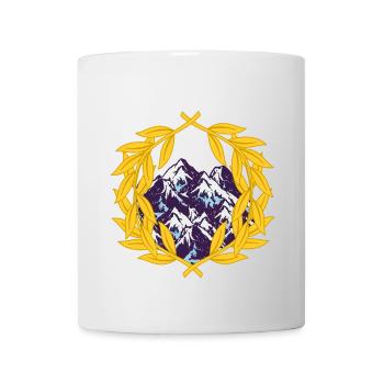 Österreich Bergsport Berg Bergsteiger Lorbeerkranz - Tasse - Weiß - Vorne