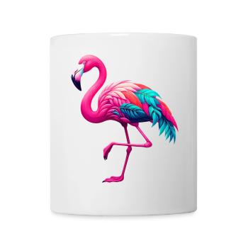 Flamant - Mug blanc - blanc - Devant