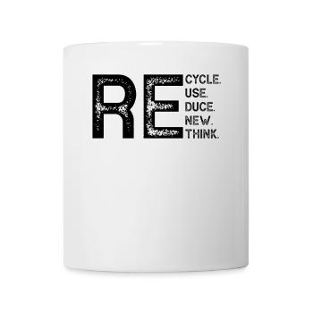 Recycle Reduce Reuse Earth Day Recycling Environment - Mug - white - Front