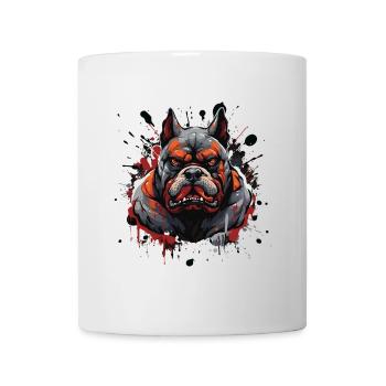 Bulldog Head Dog Portrait Motivation Animal - Mug - white - Front