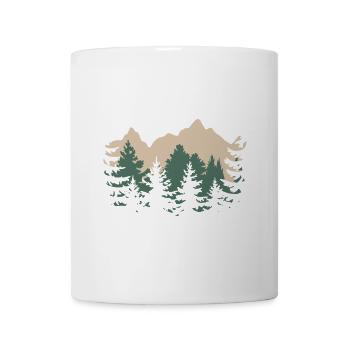 Besser Wald als WLan Natur Camping Wandern Witz - Tasse - Weiß - Vorne