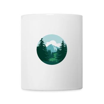 Besser Wald als WLan Natur Camping Wandern Witz - Tasse - Weiß - Vorne