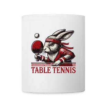 Bunny Vintage Retro Table Tennis Master - Mug - white - Front