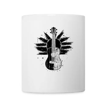 Ukulele Zeichnung - Tasse - Weiß - Vorne