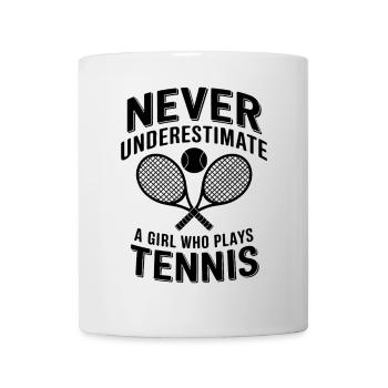 Tennis Saying Girl Funny Tennis Gift - Mug - white - Front
