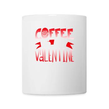 Coffee is my Valentine's Day - Mug - white - Front