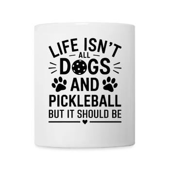 Pickleball Saying Dog Funny Pickleball Gift - Mug - white - Front