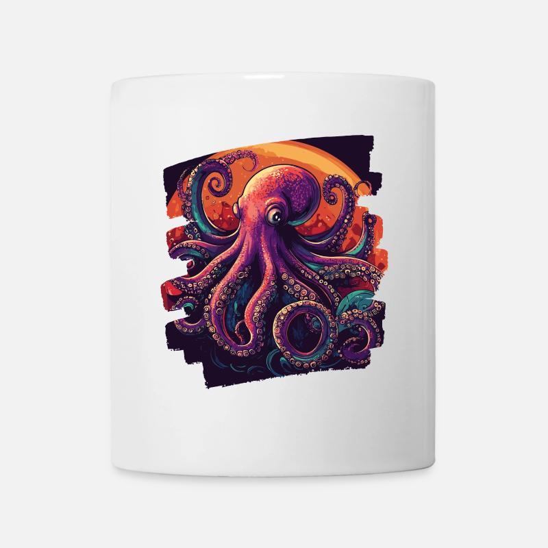Kraken Oktopus - Tasse - Weiß