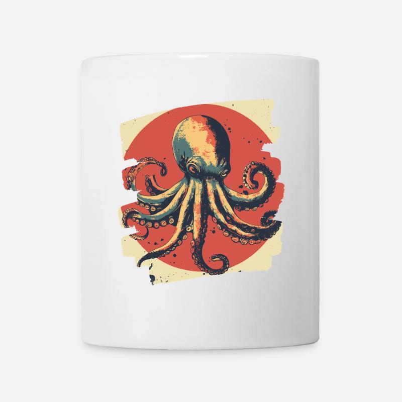 Kraken Oktopus - Tasse - Weiß