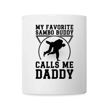 Mon copain Sambo préféré appelle Daddy Sambo - Mug blanc - blanc - Devant