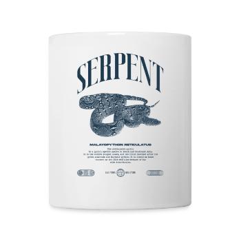 Gardien de reptiles python réticulé Streetwear - Mug blanc - blanc - Devant