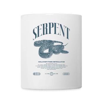 Gardien de reptiles python réticulé Streetwear - Mug blanc - blanc - Devant