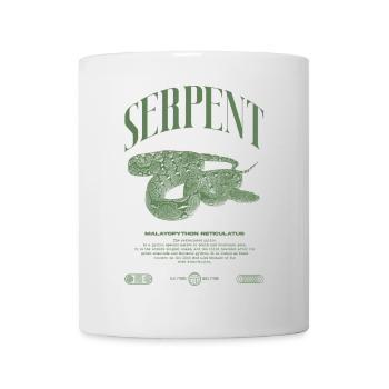 Gardien de reptiles python réticulé Streetwear - Mug blanc - blanc - Devant