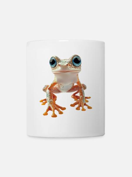 Frosch - Tasse - Weiß