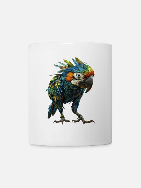 Papagei - Tasse - Weiß