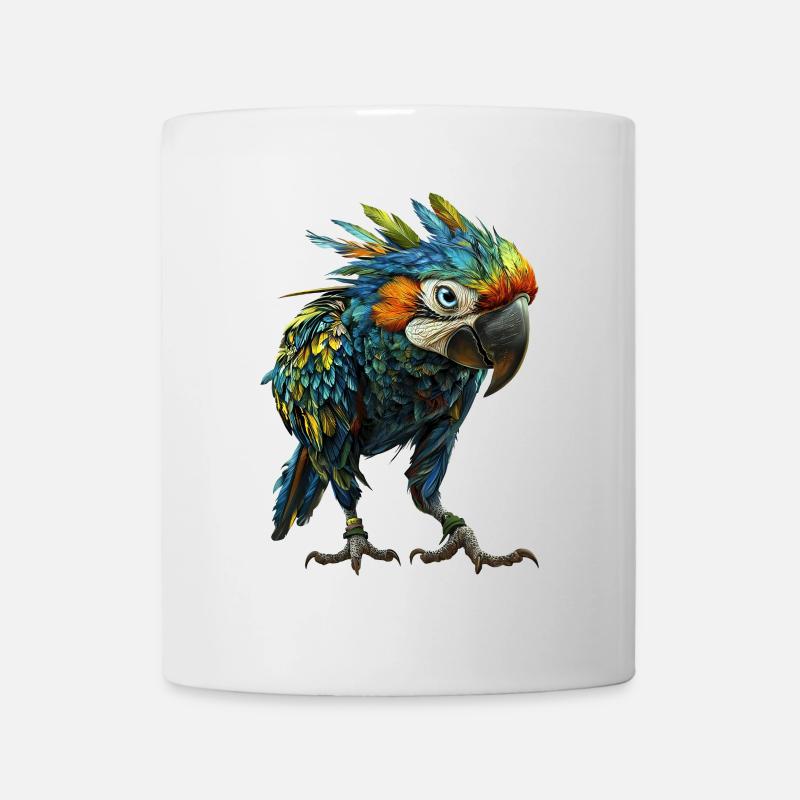 Papagei - Tasse - Weiß
