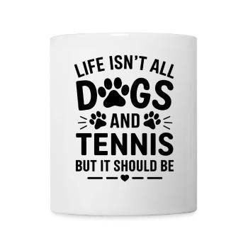 Tennis Dire Chiens Drôle Tennis Cadeau - Mug blanc - blanc - Devant