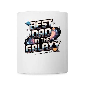 Bester Vater der Galaxie | Geschenk zum Vatertag - Tasse - Weiß - Vorne
