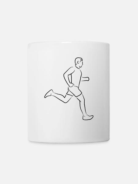 Läufer Junge - Tasse - Weiß