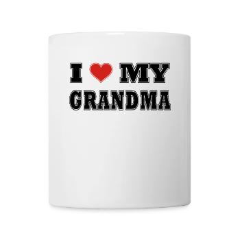 Ich liebe Oma - Tasse - Weiß - Vorne