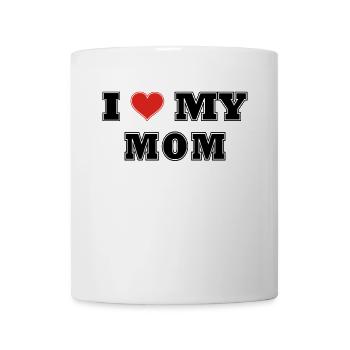 I love Mama - Ich liebe Mama - Tasse - Weiß - Vorne