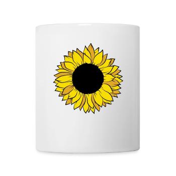 Sonnenblume Kostüm Karneval Fasching Gelbe Blume - Tasse - Weiß - Vorne