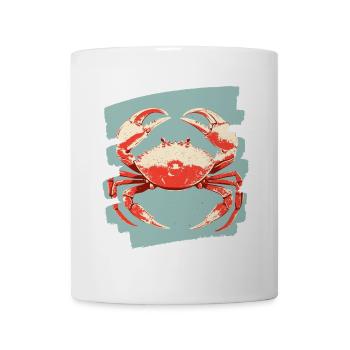 Krabbe Retro - Tasse - Weiß - Vorne