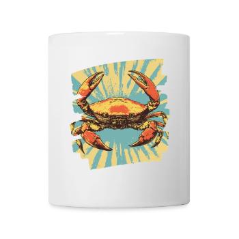 Krabbe Retro - Tasse - Weiß - Vorne
