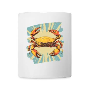Krabbe Retro - Tasse - Weiß - Vorne