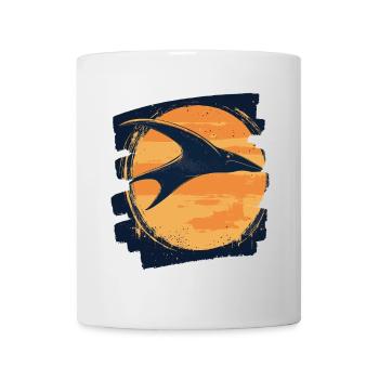 Raies Manta Rétro - Mug blanc - blanc - Devant