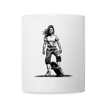 Skater-Girl Shirt – Shortly before the start - Mug - white - Front