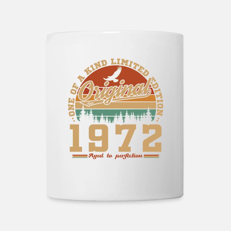 1972 Vintage Retro Geburtstagsgeschenk - Tasse - Weiß