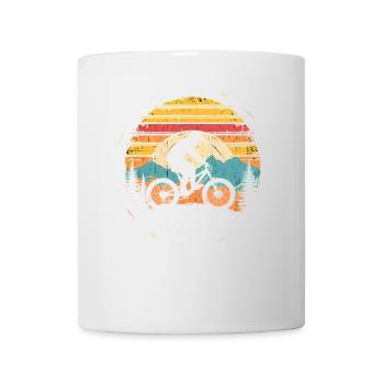 Mountain Bike Cyclist Vintage - Mug - white - Front
