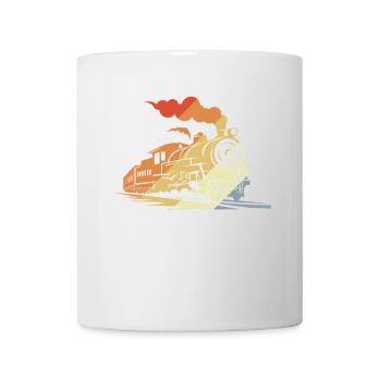 Vintage steam train - Mug - white - Front