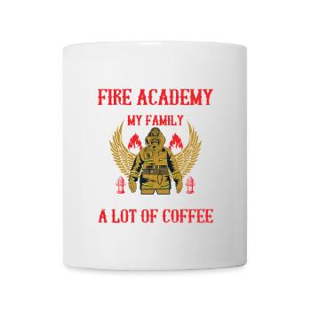 Je survis à l’Académie des Pompiers grâce à la - Mug blanc - blanc - Devant