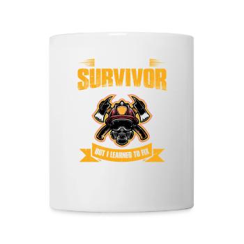 Survivants de l’Académie des pompiers désolé, je ne l’ai pas fait - Mug blanc - blanc - Devant