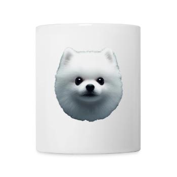 Zwergspitz - Tasse - Weiß - Vorne