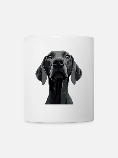 Weimaraner - Tasse - Weiß
