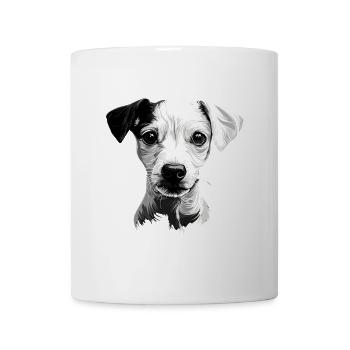 Whippet - Tasse - Weiß - Vorne