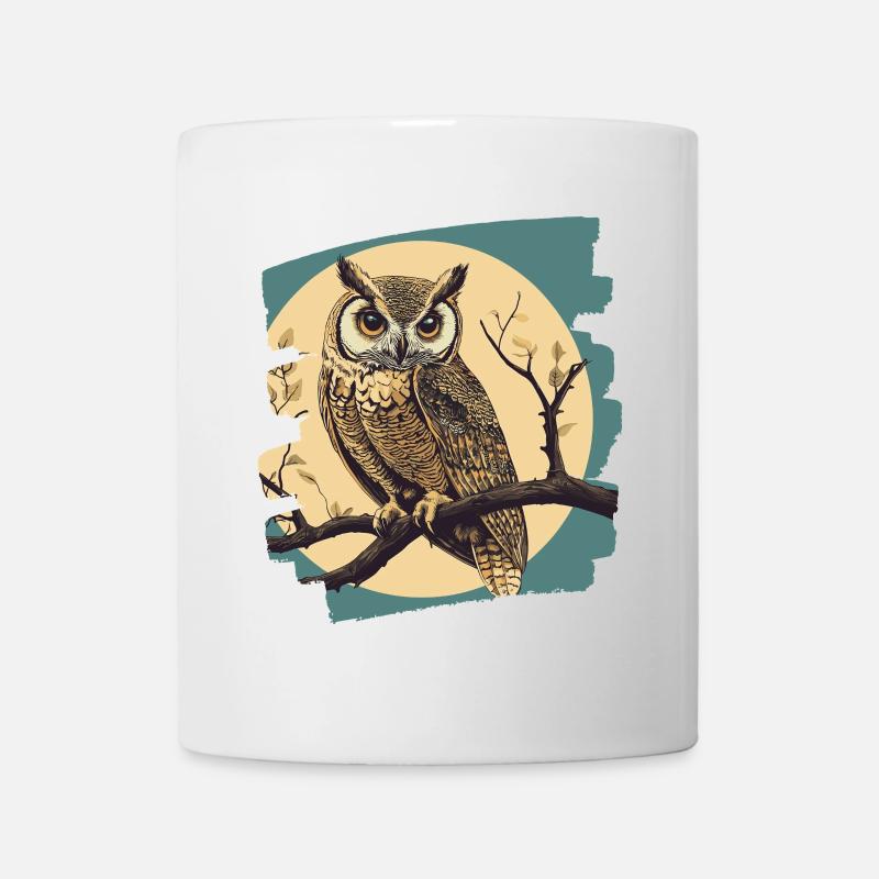 Eule - Tasse - Weiß